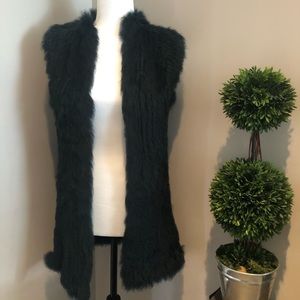 Real fur vest